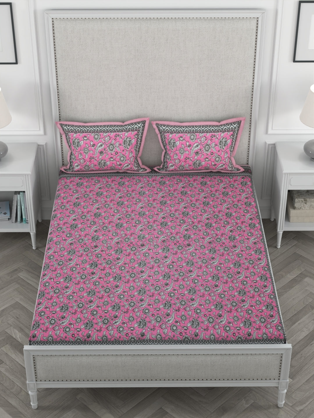 Carissma Pink Black (Puusa - 6) 108 X 108 INCHES